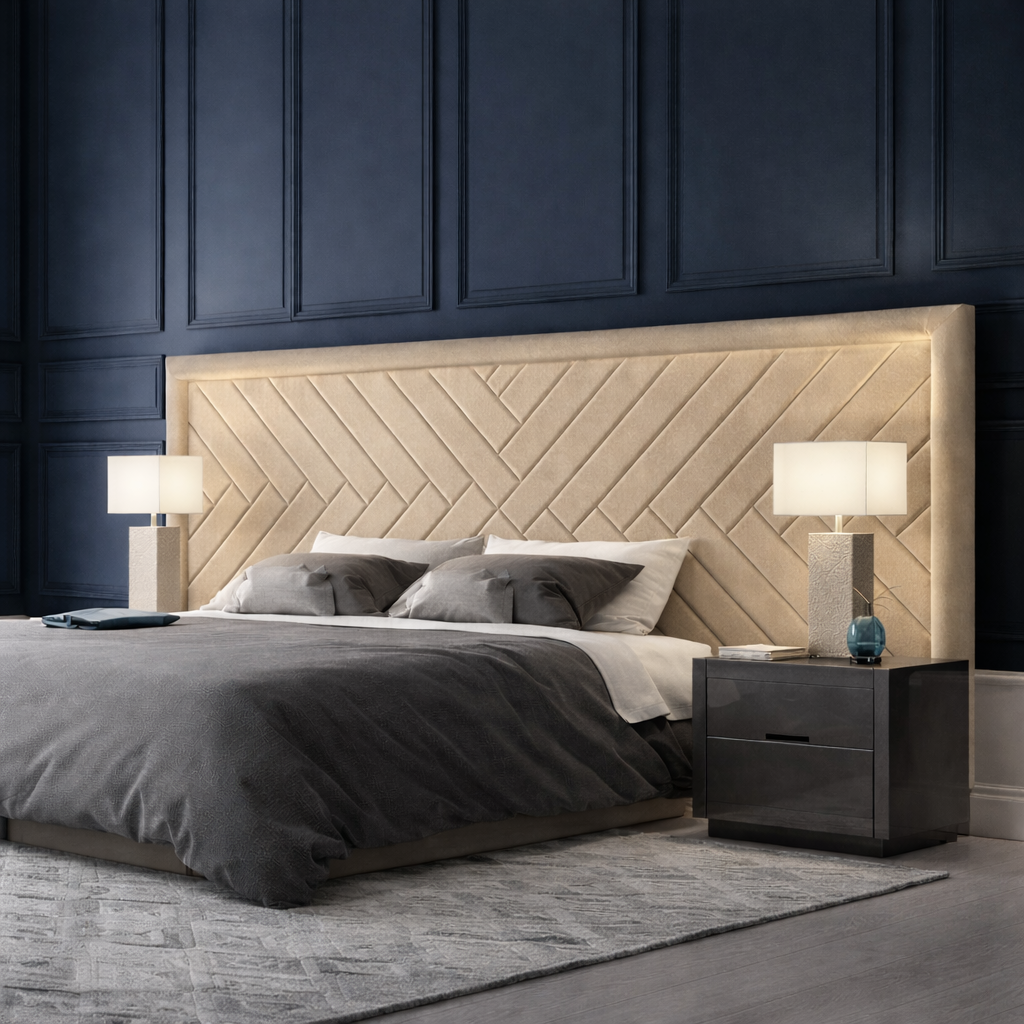 Slate Chevron Headboard