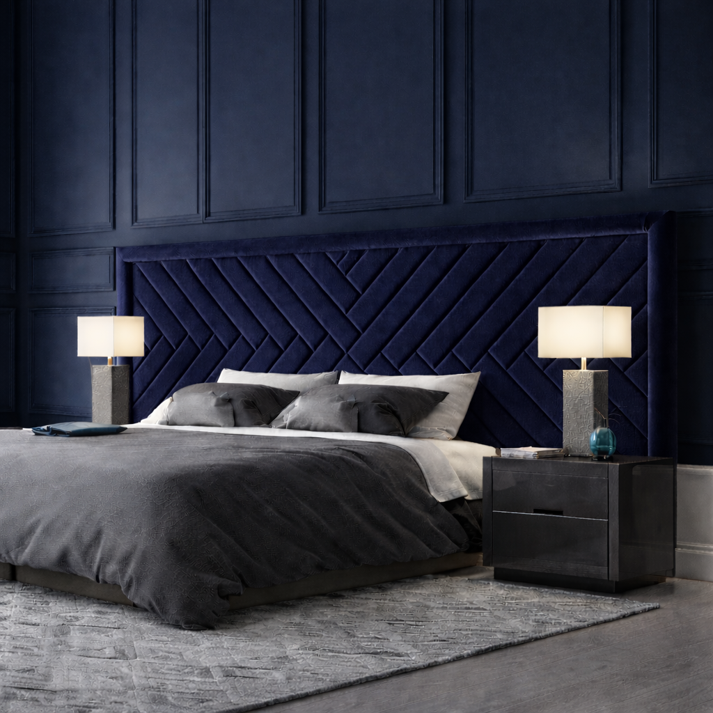 Slate Chevron Headboard