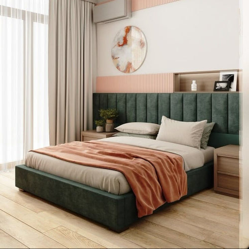 Emerald Groove Headboard